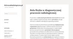 Desktop Screenshot of ochronaradiologiczna.pl